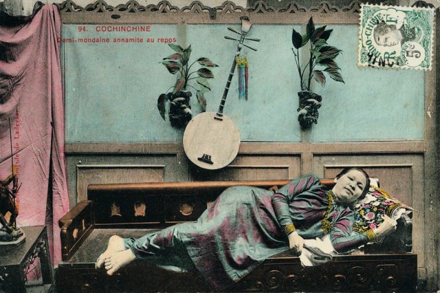 1910s Vietnam Reclining Prostitute