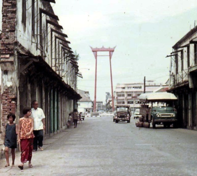 BKK backstreets near the 'Giant Swing' 1968