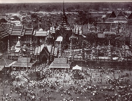 Cremation Ceremony of King Mongkut 1869 on the Phramen-Sanam Luang grounds