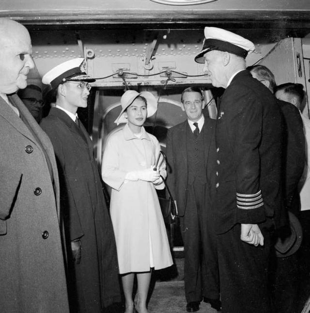 King &amp; Queen in New Zealand 1962 aboard 'The Rangatira'